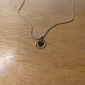Gold Tone Heart Necklace For A Child